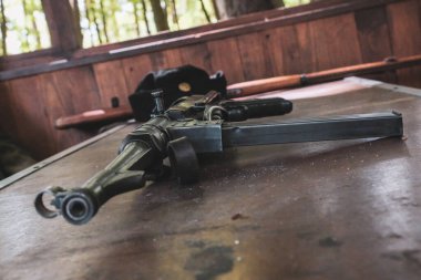 Alman 2. Dünya Savaşı MP40 makineli tüfeği. Yüksek kalite fotoğraf