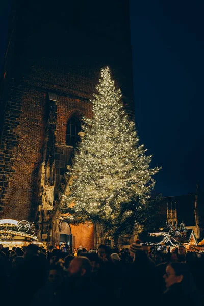 Rekreační Dekorace Vánočním Trhu Hannoveru Německo — Stock fotografie