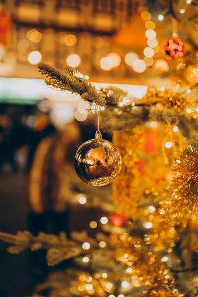 Dekoracje Wakacyjne Europian Christmas Market — Zdjęcie stockowe