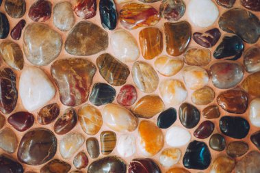 Beautiful abstract background made of stones, mosaic decoration