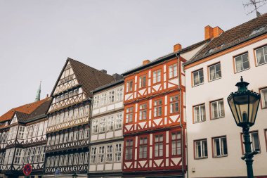 Old town in Hannover, Germany. Half-timbered buildings of old town