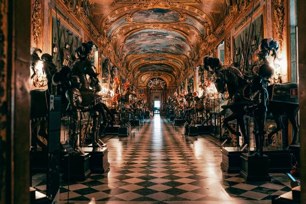 stock image Turin, Piemonte, Italy - June 23, 2022: The Royal Palace. Rich luxurious Baroque interiors of Palazzo Reale