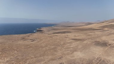 İsrail 'in kuzeyindeki çölün havadan görünüşü.