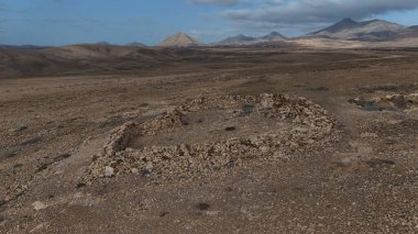 İsrail 'deki Negev Çölü manzarası