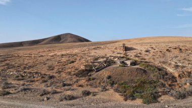 İsrail 'in kuzeyindeki Negev Çölü' nün manzarası