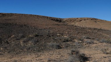 Büyük Kanarya 'daki çöl manzarası, kanarya adaları, tenerife