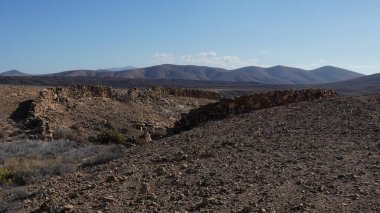Negev çölündeki dağların manzarası