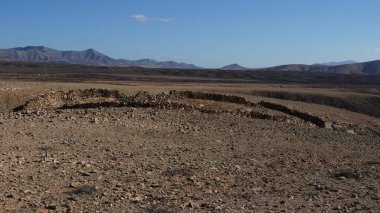 İsrail 'deki Negev Çölü' nün manzarası