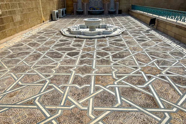 Fontaine Marbre Sur Sol Mausolée Mohammed Rabat — Photo