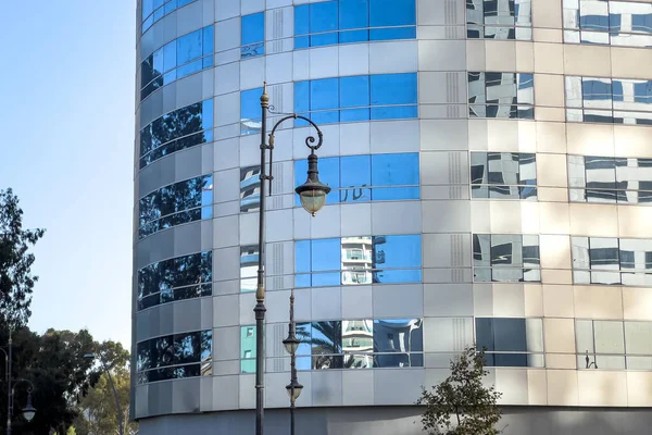 stock image Modern building with shiny glossy windows