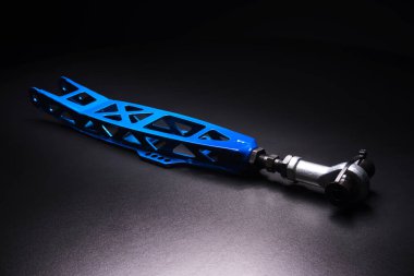 Bir spor drift araba özel projesinde arka mavi kollar