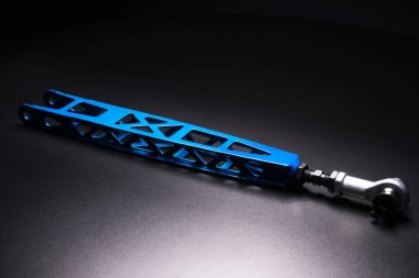 Bir spor drift araba özel projesinde arka mavi kollar