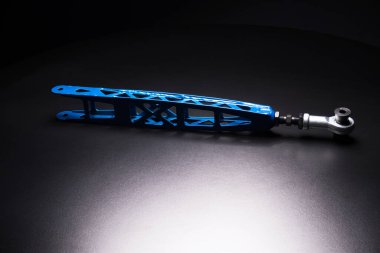 Bir spor drift araba özel projesinde arka mavi kollar