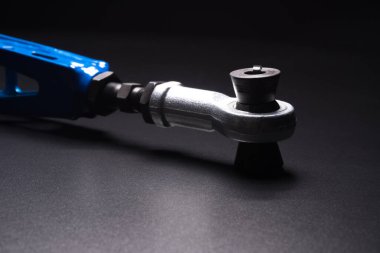 Bir spor drift araba özel projesinde arka mavi kollar