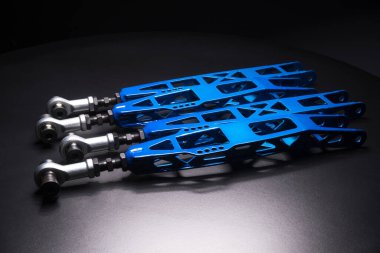 Bir spor drift araba özel projesinde arka mavi kollar