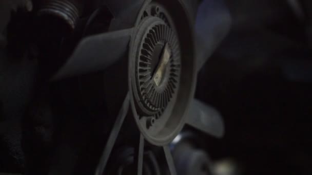 Механічна Розбирання Автомобіля Встановлення Дрейфового Авто Турбодвигуна — стокове відео