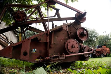 Eski mekanik parçaların dokusu