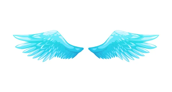 Beautiful Cartoon Angel Wing Vector Pair Wings Angel White Wings 免版税图库矢量图片