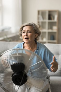 Yaz sıcağından bitap düşmüş olgun bir kadın kendini serinletir. Havalandırma sistemi olmayan, dikey manzarası olmayan, oturma odasında dayanılmaz sıcak havadan muzdarip, kanepeye oturur.