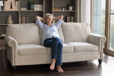 Güzel bir ev uykusu. Huzurlu, olgun, emekli bir kadın kanepeye uzanıp, elleri başının arkasında, derin bir nefes alıp, kaygısız, tembel bir ruh halinde, hafta sonunun keyfini çıkar. Rahat, modern bir dairede yalnız başına.