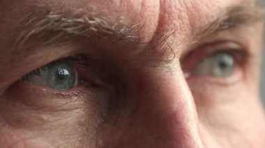 Kesilmiş manzarayı kapat, farklı, çok uluslu genç ve olgun bireylerin gözleri mesafeye düşünceli bir şekilde bakıyor, çeşitliliği, kimliği ve duygusal ifadeyi insan gözüyle temsil ediyor.