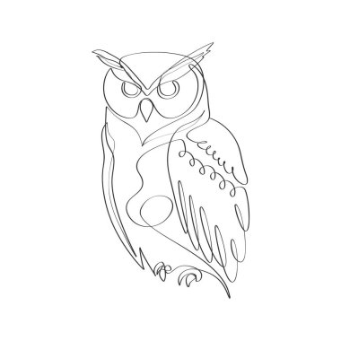  Özgürlük Anıtı ve New York Şehir Binaları Tek Hat Sanat Çizgisi