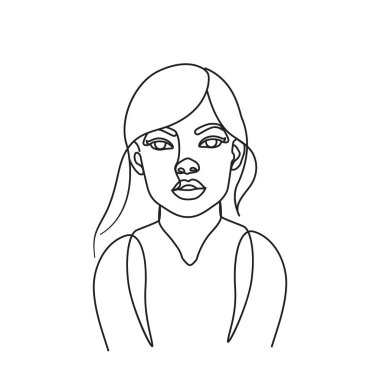 Avatar karakterli genç bir kadın.