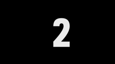 0 'dan 10' a kadar 10 saniyelik geri sayım zamanlayıcısı, koyu arkaplan hareketi grafiği 