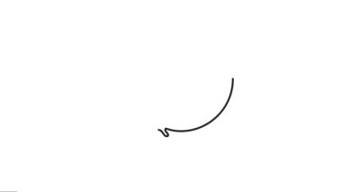 Kuş Devamlılık Çizgisi Sanat Animasyonu. Küçük Sevimli Kuşun Animasyon Videosu