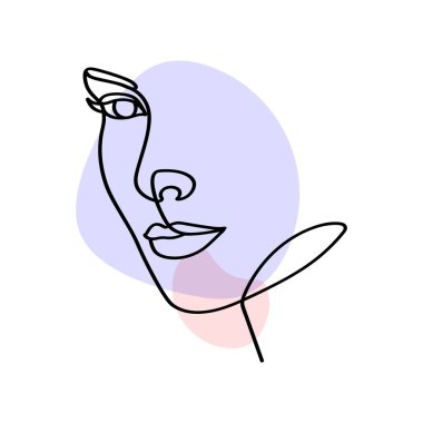 Kadınlar Güzellik Salonuyla Karşı Karşıya Sürekli Tek Satırlık Sanat.