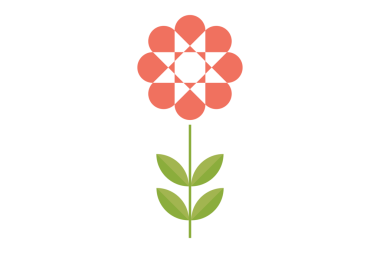 Çiçeksel botanik tasarım ve rengarenk bahar çiçekleri ve düz dizayn tarzında botanik türleri. Dekoratif modern bahçe bitkisi. Düz vektör çizimleri.