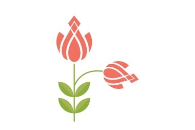 Renkli bahar çiçekleri, botanik türleri zarafet düz minimal sanat.