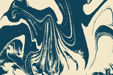 Okyanus mermer sanat soyut. Doğal rastgele ebru. Tarzı ile mermer swirls ya da kırmızı akik taşlı dalgaların. Mavi boya şekiller. Vektör.