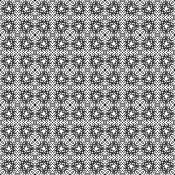 対称幾何学的な正方形の装飾が施されたシームレスな表面パターン 白い斜めの菱形のバス 白い背景に抽象的なストライプのようなダイヤモンド クロスライン壁紙 デジタルペーパーウォッチ ベクトル — ストックベクタ