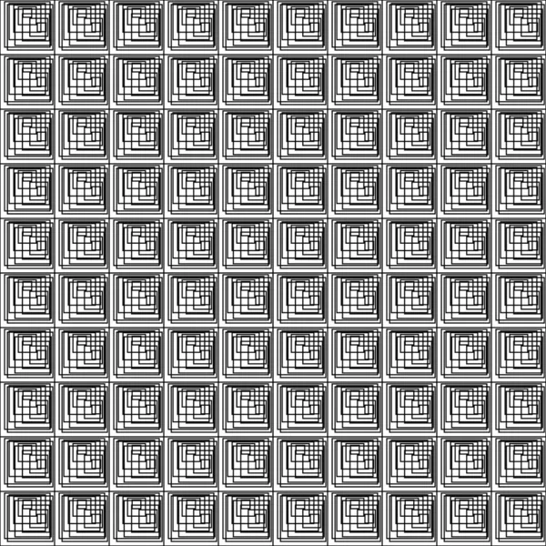 Disposition Geometrisk Abstrakt Bakgrund Sömlöst Mönster Med Upprepade Stiliserade Linjer — Stock vektor