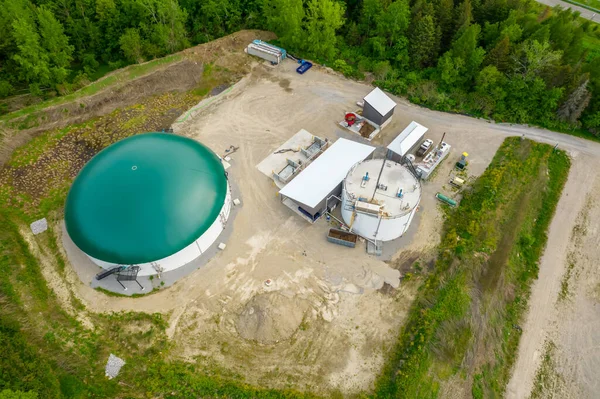Fábrica Biogás Fazenda Parque Espaço Verde Toronto Canadá Energias Renováveis — Fotografia de Stock