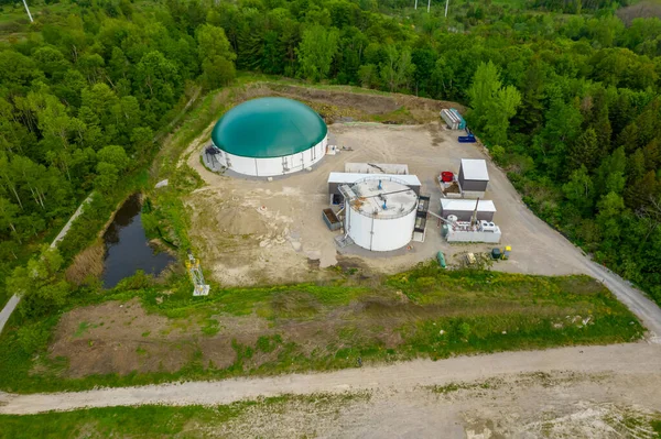 Fábrica Biogás Fazenda Parque Espaço Verde Toronto Canadá Energias Renováveis — Fotografia de Stock