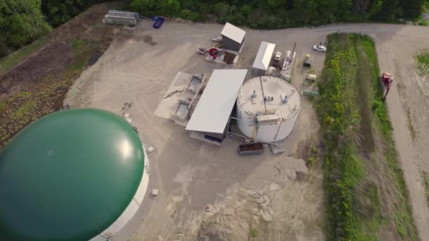 Impianto Biogas Fattoria Parco Spazio Verde Toronto Canada Energie Rinnovabili — Video Stock