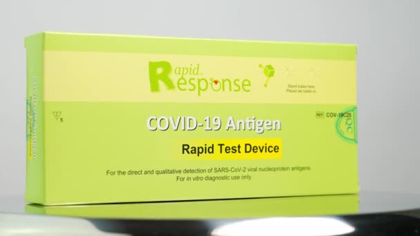 Toronto Ontario Canada December 2022 Rapid Response Covid Antigen Rapid — Video Stock
