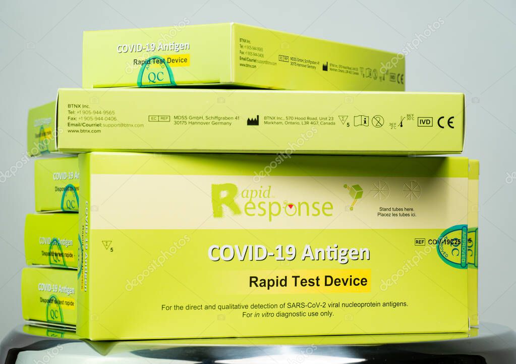 Toronto, Ontario, Canada December 26, 2022 Rapid Response Covid 19