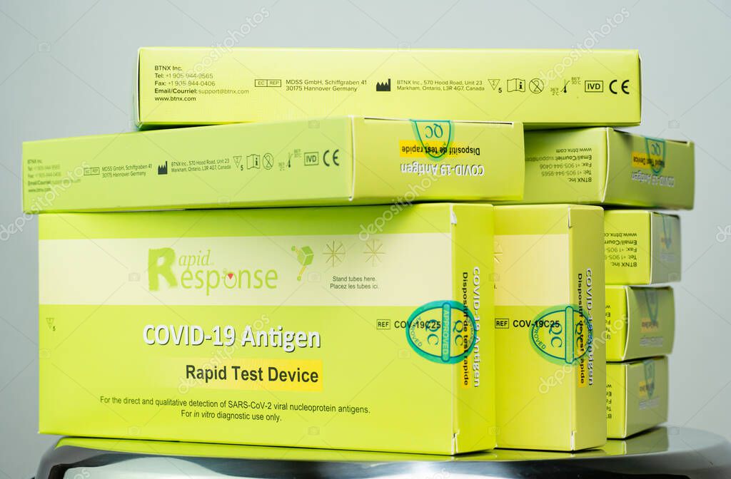 Toronto, Ontario, Canada December 26, 2022 Rapid Response Covid 19