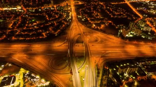 Highway Night High Speed Commute Road Traffic Avoidance Cars Transportation — Vídeos de Stock