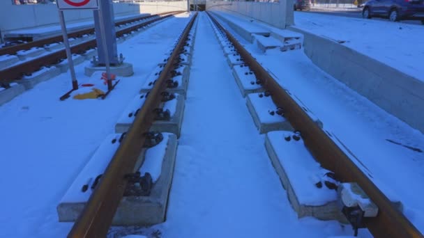 New Eglinton Crosstown Lrt Tunnels Kennedy Transportation Program Midtown Connection — Stockvideo