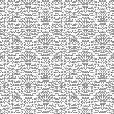 Tekrarlanan karmaşık oyma tasarımı. Guilloch desenli dekoratif element. Dekoratif geometrik şekil ve iç içe geçmiş çizgi arkaplanı. Güvenlik özellikleri için sarmal iç içe geçmiş tasarım elementleri içeren geometrik şekiller. Vektör.