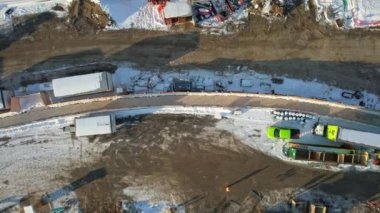 Groundbreaking construction at launch shaft site at Eglinton and Midland intersection. Tunnelling for Scarborough Subway Extension TTC Line 2. Metrolinx : Toronto, Ontario, Canada - February 5, 2023.