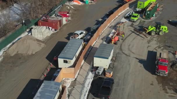 Будівництво Тунелю Скарборо Весною 2021 Року Розширення Лінії Метро Ttcs — стокове відео