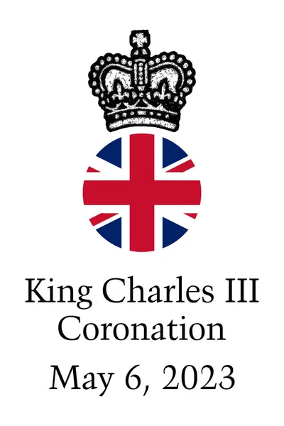 Krönung Von König Karl Iii Charles Von Wales Wird Mai — Stockvektor