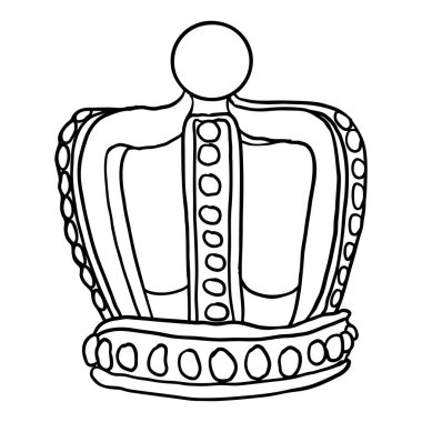 Kral ya da Kraliçe tacı. Coronet Jewel 'in taç giyme töreni, Birleşik Krallık' ın anayasal sorumlu hükümeti ve hükümranlığı veya kralın otoritesini temsil eder. Altından yapılmış devlet tacı.