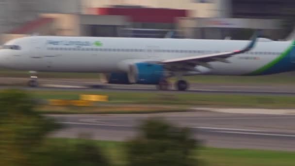Samolot Pasażerski Samolot Aer Lingus Odlatujący Lotniska Toronto Pearson Odlot — Wideo stockowe