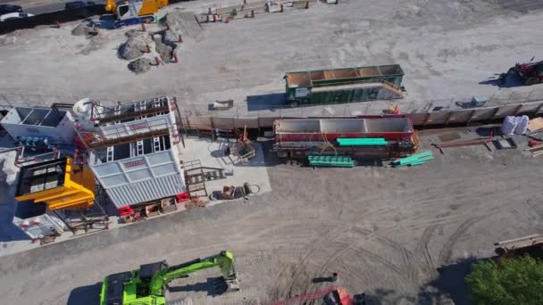 Progress Scarborough Subway Extension Construction Spring 2021 Extend Ttcs Line — Stock Video